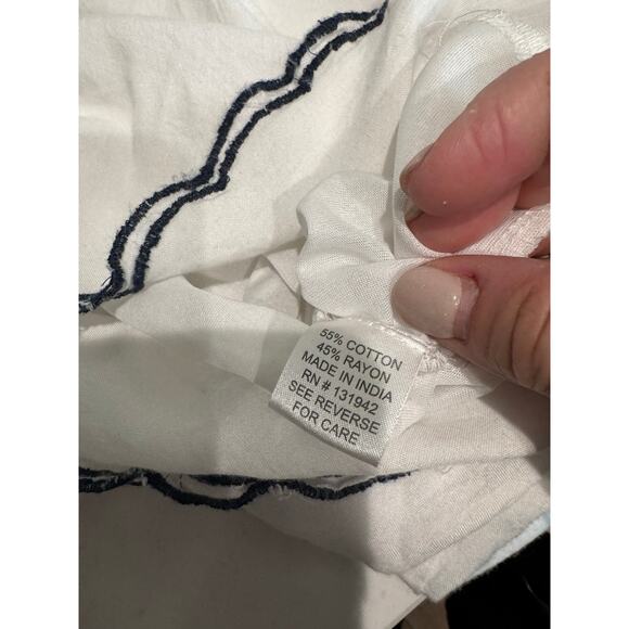 Chic Connection Women's Embroidered Shift Dress Floral Size Medium White - Picture 5 of 9